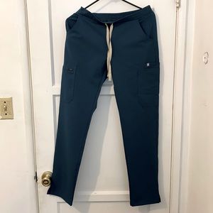 FIGS Yola Skinny Scrub Pants XS Caribbean Blue
